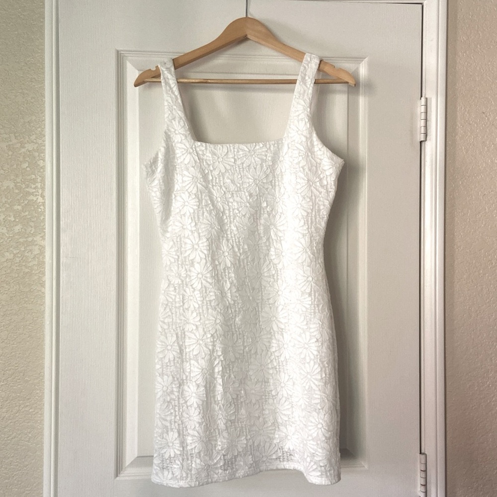 Sage The Label White Daisy Minidress